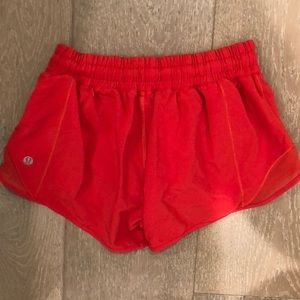 RED LULU SHORTS